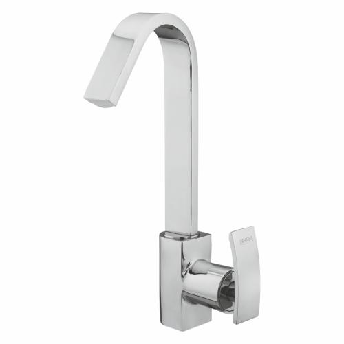 Swan Neck Pillar Cock with Swinging Spout